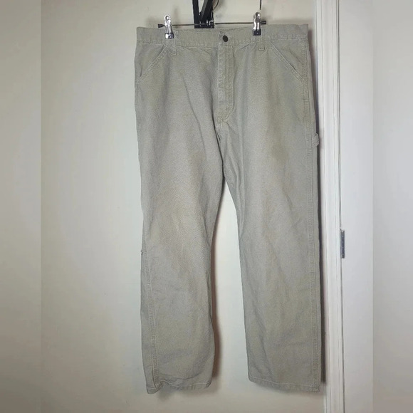 Rustler Carpenter Pants Grey/Green sz 38 E7685BH - Picture 1 of 12